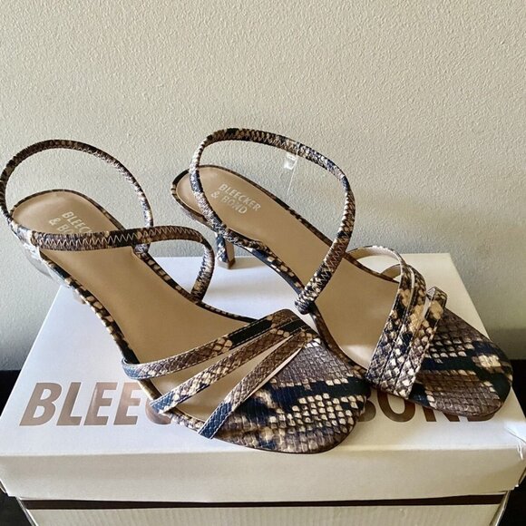 Bleecker and Bond Zena Natural Strappy Sandal- New - Picture 1 of 9